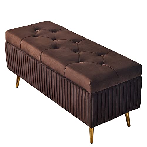 Moderner rechteckiger Ottoman-Fußhocker mit Stauraum, weicher Flanell-Sofa-Hocker in mehreren Farben, 120 cm, Braun – stilvolles Fußpolster für Wohnzimmerdekoration Moderner rechteckiger Ottoman-Fußhocker mit Stauraum, weicher Flanell-Sofa-Hocker in mehreren Farben, 120 cm, Braun – stilvolles Fußpolster für Wohnzimmerdekoration von Generisch