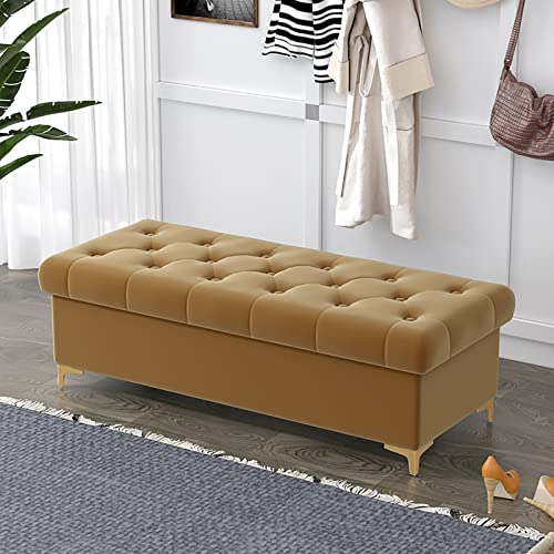 Moderner rechteckiger Sitzhocker aus Samt, bequeme Fußstütze für Wohnzimmer, Schlafzimmer, Eingangsbereich, 100 x 40 x 40 cm Moderner rechteckiger Sitzhocker aus Samt, bequeme Fußstütze für Wohnzimmer, Schlafzimmer, Eingangsbereich, 100 x 40 x 40 cm von Generisch