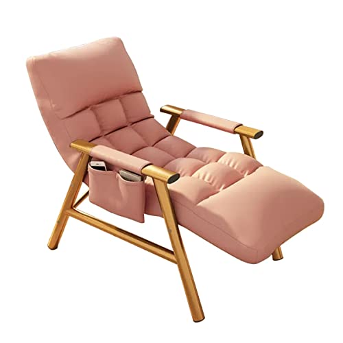 Moderner rosa gepolsterter Relaxsessel für Schlafzimmer und Wohnzimmer, bequemes Einzelsofa mit Stahlrahmen zum Lesen und Entspannen in Lounge oder Balkon Moderner rosa gepolsterter Relaxsessel für Schlafzimmer und Wohnzimmer, bequemes Einzelsofa mit Stahlrahmen zum Lesen und Entspannen in Lounge oder Balkon von Generisch