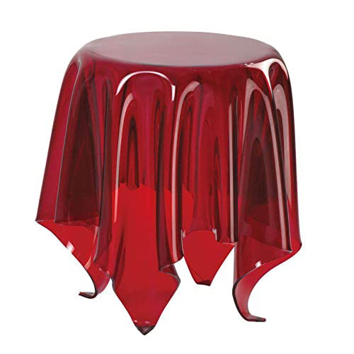 Moderner roter Acryl Wasserfall Couchtisch - Runder Gartentisch mit Zeitschriftenständer für kleine Räume Stilvolle Wohn- & Büromöbel Moderner roter Acryl Wasserfall Couchtisch - Runder Gartentisch mit Zeitschriftenständer für kleine Räume Stilvolle Wohn- & Büromöbel von Generisch