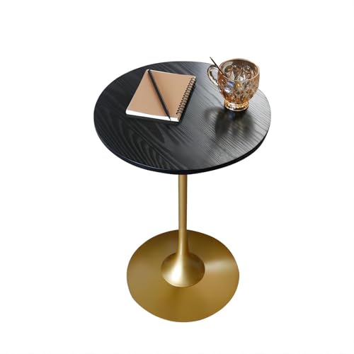 Moderner runder Bistrotisch mit Tulpenmotiv, Couchtisch für Wohnzimmer und Balkon, stilvoller Freizeit-Beistelltisch, 50 x 65 cm, schwarzer Mitteltisch für Heimdekoration und Esszimmer Moderner runder Bistrotisch mit Tulpenmotiv, Couchtisch für Wohnzimmer und Balkon, stilvoller Freizeit-Beistelltisch, 50 x 65 cm, schwarzer Mitteltisch für Heimdekoration und Esszimmer von Generisch