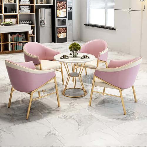 Moderner runder Bürotisch Empfangsraum Clubtisch für Esszimmer Küche Rosa Moderner runder Bürotisch Empfangsraum Clubtisch für Esszimmer Küche Rosa von Generisch