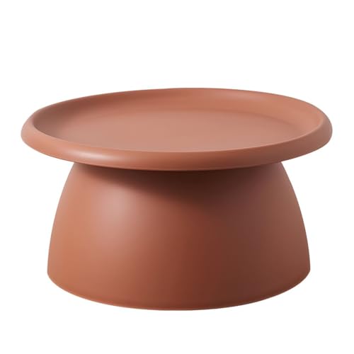 Moderner runder Couchtisch – Nordic Mushroom Design, einfacher Stil, Stand-Beistelltisch für Balkon, robuste Kunststoffkonstruktion, 28 L x 28 B x 14 H Moderner runder Couchtisch – Nordic Mushroom Design, einfacher Stil, Stand-Beistelltisch für Balkon, robuste Kunststoffkonstruktion, 28 L x 28 B x 14 H von Generisch