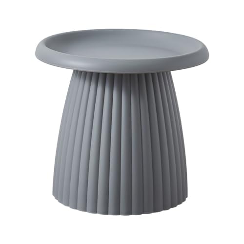 Moderner runder Couchtisch mit Sockel – kleiner Mini-Beistelltisch aus Kunststoff für Balkon – schlichtes nordisches Design Moderner runder Couchtisch mit Sockel – kleiner Mini-Beistelltisch aus Kunststoff für Balkon – schlichtes nordisches Design von Generisch