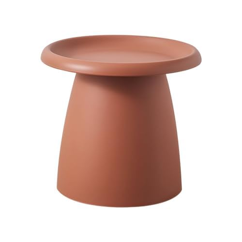 Moderner runder Couchtisch mit Sockel – kleiner Mini-Beistelltisch aus Kunststoff für Balkon – schlichtes nordisches Design Moderner runder Couchtisch mit Sockel – kleiner Mini-Beistelltisch aus Kunststoff für Balkon – schlichtes nordisches Design von Generisch