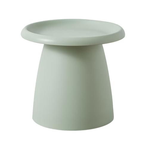 Moderner runder Couchtisch mit Standfuß, nordisches Pilz-Design, Mini-Beistelltisch aus Kunststoff für Balkon, schlichter moderner Look Moderner runder Couchtisch mit Standfuß, nordisches Pilz-Design, Mini-Beistelltisch aus Kunststoff für Balkon, schlichter moderner Look von Generisch