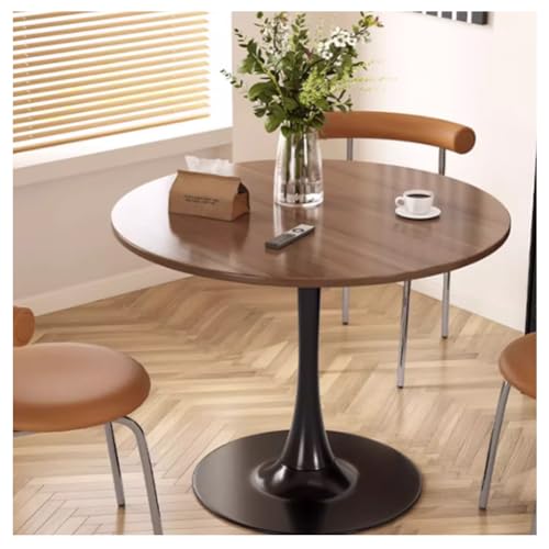Moderner runder Esstisch, 80 cm, stilvolle MDF-Platte für 46 Personen, perfekte kleine Küchen- und Esszimmermöbel, vielseitiger Wohnzimmer-Freizeittisch Moderner runder Esstisch, 80 cm, stilvolle MDF-Platte für 46 Personen, perfekte kleine Küchen- und Esszimmermöbel, vielseitiger Wohnzimmer-Freizeittisch von Generisch