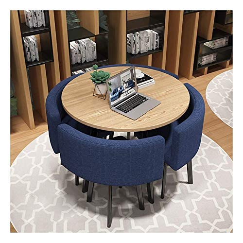 Moderner runder Konferenztisch - Stilvoller Business Couchtisch für Büro, Wohnzimmer, Cafe & Balkon - Schlichtes Esstisch-Set in Rot & Blau - Ideal für Meetings & Freizeit Moderner runder Konferenztisch - Stilvoller Business Couchtisch für Büro, Wohnzimmer, Cafe & Balkon - Schlichtes Esstisch-Set in Rot & Blau - Ideal für Meetings & Freizeit von Generisch