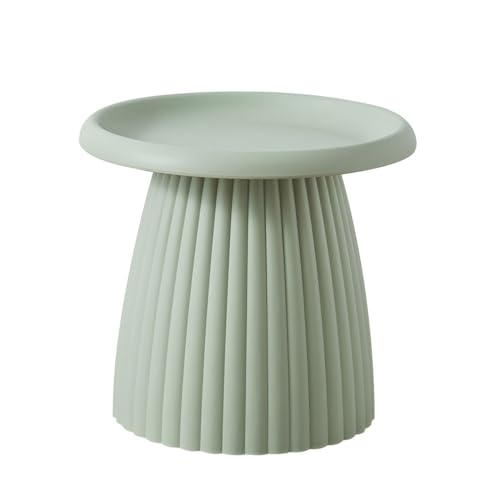 Moderner runder Kunststoff-Couchtisch – nordisches Pilz-Design, kleiner Beistelltisch für Balkon, einfache grüne gerippte Oberfläche, 50,8 cm L x 50,8 cm B – vielseitiger Mini-Tisch Moderner runder Kunststoff-Couchtisch – nordisches Pilz-Design, kleiner Beistelltisch für Balkon, einfache grüne gerippte Oberfläche, 50,8 cm L x 50,8 cm B – vielseitiger Mini-Tisch von Generisch