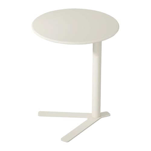 Moderner runder Metall-Beistelltisch, kleiner Sofa-Beistelltisch, stilvoller Nachttisch für Wohnzimmer und Außenbereich, kompaktes Design für Ecken und kleine Räume (48 x 56 cm) von Generisch