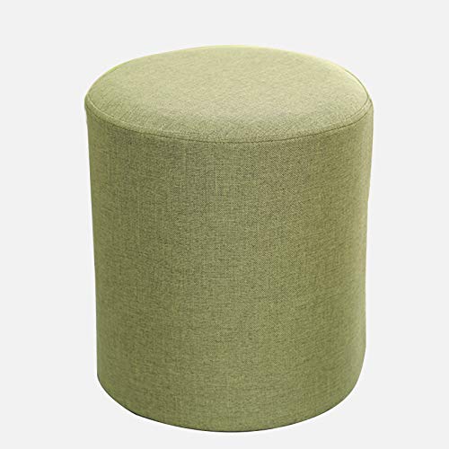 Moderner runder Stoff-Ottomanhocker, gepolsterte Fußstütze für Schminktisch und Schuhe, 100 kg Tragkraft, 30 cm, Beige, stilvoller Heimdekor-Akzent Moderner runder Stoff-Ottomanhocker, gepolsterte Fußstütze für Schminktisch und Schuhe, 100 kg Tragkraft, 30 cm, Beige, stilvoller Heimdekor-Akzent von Generisch