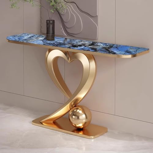 Moderner schmaler Konsolentisch mit Metallrahmen, schlankes Design für Eingangsbereich oder Wohnzimmerdekoration von Generisch