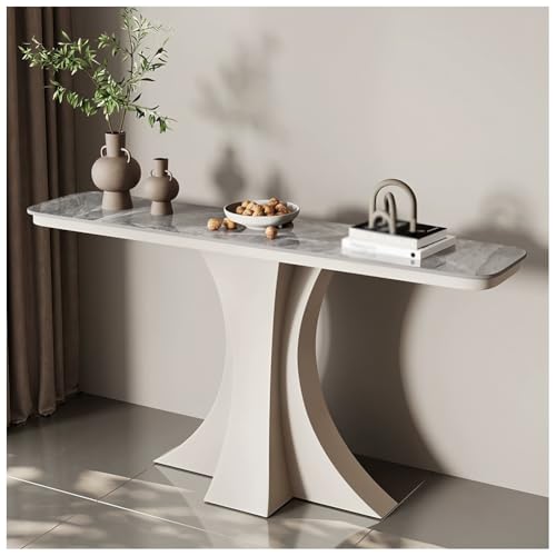 Moderner schmaler Konsolentisch mit geometrischem Metallsockel, schlankes Design für Eingangsbereich, Flur, Wohnzimmer und Büro Moderner schmaler Konsolentisch mit geometrischem Metallsockel, schlankes Design für Eingangsbereich, Flur, Wohnzimmer und Büro von Generisch