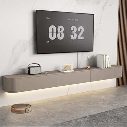 Moderner schwebender TV-Schrank | Wandmontierte Entertainment-Medienkonsole | Großer Aufbewahrungs-TV-Schrank für Wohnzimmer und Büro Moderner schwebender TV-Schrank | Wandmontierte Entertainment-Medienkonsole | Großer Aufbewahrungs-TV-Schrank für Wohnzimmer und Büro von Generisch
