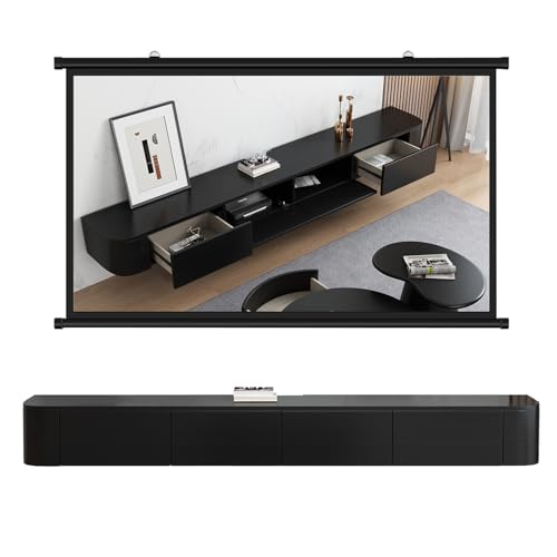 Moderner schwebender TV-Ständer aus Massivholz, Hochglanz-Wandschrank, Unterhaltungszentrum mit Stauraum, stilvolle Medienkonsole, 180 cm, schwarze TV-Bank für Wohnzimmer Moderner schwebender TV-Ständer aus Massivholz, Hochglanz-Wandschrank, Unterhaltungszentrum mit Stauraum, stilvolle Medienkonsole, 180 cm, schwarze TV-Bank für Wohnzimmer von Generisch