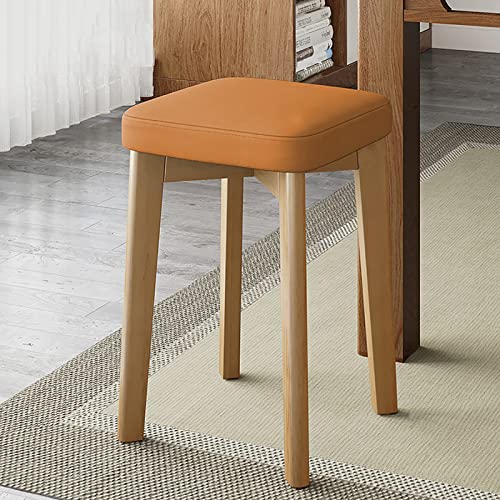 Moderner stapelbarer Küchenhocker aus Holz mit weichem Kissen, ideal für Kücheninsel oder Bar, rückenfreier Esszimmerstuhl Moderner stapelbarer Küchenhocker aus Holz mit weichem Kissen, ideal für Kücheninsel oder Bar, rückenfreier Esszimmerstuhl von Generisch
