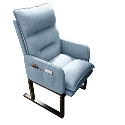 Moderner verstellbarer Liegestuhl mit weich gepolstertem Sitz für Wohnzimmer/Schlafzimmer/Theater, bequemer Sessel für Wohnmöbel (erhöhtes Blau) von Generisch