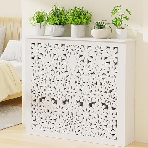 Moderner weißer Heizkörper-Abdeckschrank, stilvoller Heizungsständer für Zuhause, Pflanzen- und Blumentopf, Nizer-Rohrventil, Sichtschutz für Schlafzimmer, Wohnzimmer und Badezimmer Moderner weißer Heizkörper-Abdeckschrank, stilvoller Heizungsständer für Zuhause, Pflanzen- und Blumentopf, Nizer-Rohrventil, Sichtschutz für Schlafzimmer, Wohnzimmer und Badezimmer von Generisch