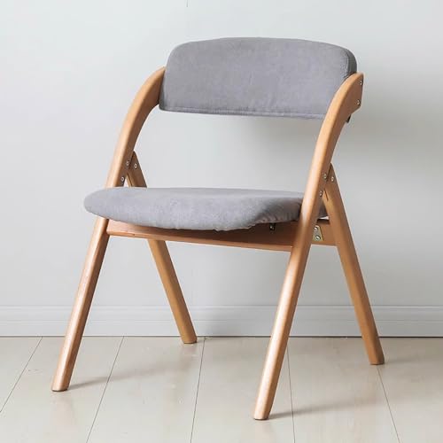 Moderner zusammenklappbarer Esszimmerstuhl aus Holz, für den Innenbereich, extra Stuhl, strapazierfähig, dick gepolsterter Sitz für Gäste, KitchenGM Moderner zusammenklappbarer Esszimmerstuhl aus Holz, für den Innenbereich, extra Stuhl, strapazierfähig, dick gepolsterter Sitz für Gäste, KitchenGM von Generisch