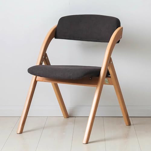 Moderner zusammenklappbarer Esszimmerstuhl aus Holz, für den Innenbereich, extra Stuhl, strapazierfähig, dick gepolsterter Sitz für Gäste, KitchenGM Moderner zusammenklappbarer Esszimmerstuhl aus Holz, für den Innenbereich, extra Stuhl, strapazierfähig, dick gepolsterter Sitz für Gäste, KitchenGM von Generisch