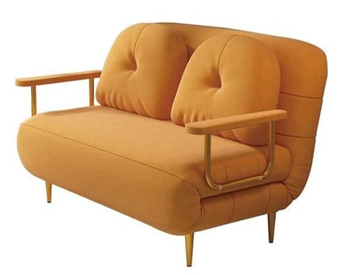 Modernes 2-in-1-Design Einzel-Sofa Bettschläfer Faltbarer Tragbarer Sessel Bett Stuhl Lounge Couch mit Kissen für Wohnzimmer, Schlafzimmer von Generisch