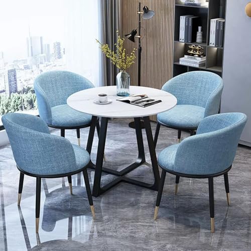 Modernes 5-teiliges Marmor-Esszimmer-Set, perfekt für kleine Räume, Büro, Empfangsraum und Verhandlungsbereich Modernes 5-teiliges Marmor-Esszimmer-Set, perfekt für kleine Räume, Büro, Empfangsraum und Verhandlungsbereich von Generisch