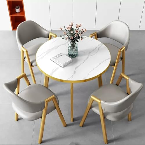 Modernes Büro Empfangsraum Club Tisch Esszimmerstühle Set Konferenz Verhandlungen Wohnzimmer Möbel von Generisch