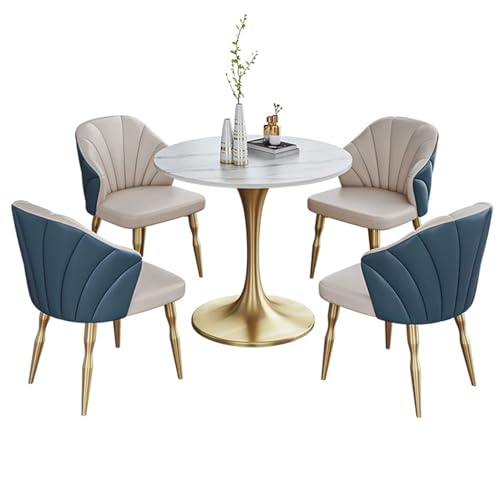 Modernes Bürokonferenztisch-Set mit 4 Stühlen, 70 cm Höhe, ideal für Empfangsräume, Küche, Frühstücksbars und Heimbüros Modernes Bürokonferenztisch-Set mit 4 Stühlen, 70 cm Höhe, ideal für Empfangsräume, Küche, Frühstücksbars und Heimbüros von Generisch