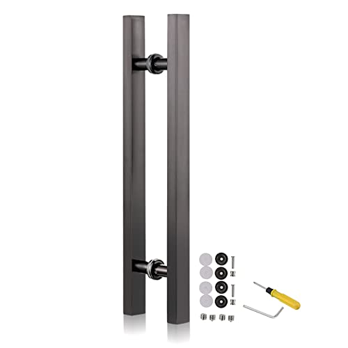 Modernes Eingangstürgriff-Set, doppelseitig, Schiebetürgriffe, Duschtür, Holztor, Schubstange mit Schrauben für Zuhause, Garage, Geschäft, Bank. Stilvolles und langlebiges Design von Generisch