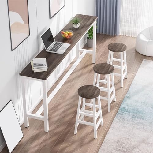 Modernes Esstisch- und Stühle-Set, platzsparende Barhöhe Design für Küche und kleine Schlafzimmerbereiche Modernes Esstisch- und Stühle-Set, platzsparende Barhöhe Design für Küche und kleine Schlafzimmerbereiche von Generisch
