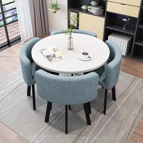 Modernes Esstisch- und Stuhl-Set für Büro, Empfang und Clubraum, kleine Konferenzraumtische für Kaffee, Küche, Esszimmer von Generisch