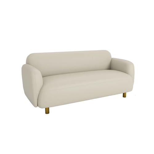 Modernes Leder-Sofa für Wohnzimmermöbel, bequeme 2-Sitzer-Couch mit Schlaffunktion, für Zuhause oder Büro von Generisch