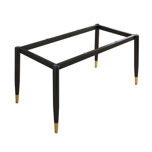 Modernes Metall-Möbelbein-Set für Küche, Esstisch, stilvolle schwarz-goldene Basis für Marmor, Glas und Holz, inklusive Saugnäpfen und Schrauben, 90 x 45 x 72 cm von Generisch