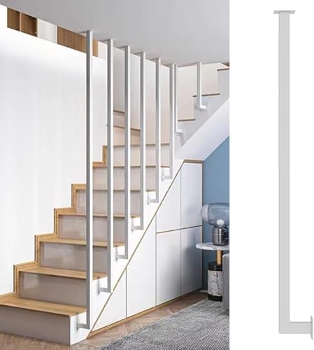 Modernes Treppengeländersystem aus Metall zur Deckenmontage, Spindelschutzschiene für erhöhte Sicherheit in Dachböden, Innenstudios und Heimtreppen Modernes Treppengeländersystem aus Metall zur Deckenmontage, Spindelschutzschiene für erhöhte Sicherheit in Dachböden, Innenstudios und Heimtreppen von Generisch