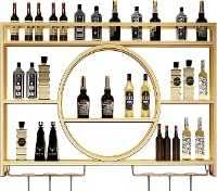 Modernes Weinregal aus Metall, Wandmontage, Weinregale mit Glashalter, Bar-Einheit, schwebende Regale, Glasregal, Eisen-Display-Ständer für Zuhause, Restaurant Modernes Weinregal aus Metall, Wandmontage, Weinregale mit Glashalter, Bar-Einheit, schwebende Regale, Glasregal, Eisen-Display-Ständer für Zuhause, Restaurant von Generisch