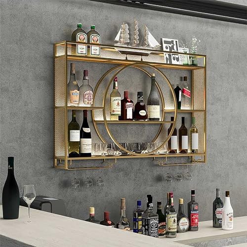 Modernes Weinregal aus Metall zur Wandmontage, platzsparende Aufbewahrung für Weingläser und Champagner, ideal für Zuhause und Restaurant Modernes Weinregal aus Metall zur Wandmontage, platzsparende Aufbewahrung für Weingläser und Champagner, ideal für Zuhause und Restaurant von Generisch