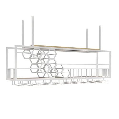Modernes Weinregal zur Wandmontage, zum Aufhängen mit Glashalter, Deckenmontage, Weinnizer, schwebende Regale für Weinaufbewahrung, stilvolles Wand-Barregal, perfekt für Heimdekoration. Modernes Weinregal zur Wandmontage, zum Aufhängen mit Glashalter, Deckenmontage, Weinnizer, schwebende Regale für Weinaufbewahrung, stilvolles Wand-Barregal, perfekt für Heimdekoration. von Generisch