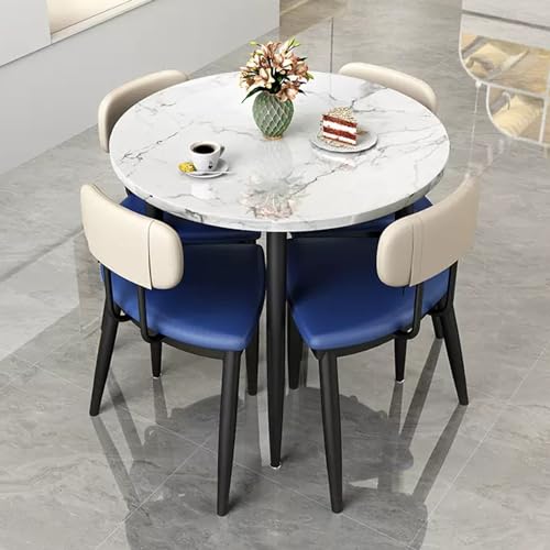 Modernes blaues Esszimmermöbel-Set für Familienwohnung, inklusive Büro, Empfangsraum, Clubtisch und Stuhl-Set, ideal für Konferenzraum, Empfangsbereich Modernes blaues Esszimmermöbel-Set für Familienwohnung, inklusive Büro, Empfangsraum, Clubtisch und Stuhl-Set, ideal für Konferenzraum, Empfangsbereich von Generisch