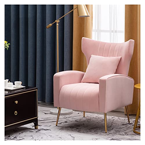 Modernes nordisches rosa Einzelsitz-Sofa mit Rückenlehne für Wohnzimmer, Wohnmöbel Modernes nordisches rosa Einzelsitz-Sofa mit Rückenlehne für Wohnzimmer, Wohnmöbel von Generisch