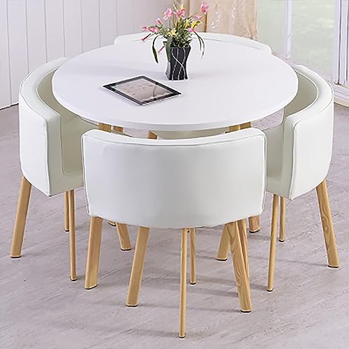 Modernes rundes Esstisch-Set mit Stühlen, platzsparende Möbel für Esszimmer, Wohnzimmer, Empfang, Konferenzräume, 71,1 cm Durchmesser, stilvolles und funktionales Design Modernes rundes Esstisch-Set mit Stühlen, platzsparende Möbel für Esszimmer, Wohnzimmer, Empfang, Konferenzräume, 71,1 cm Durchmesser, stilvolles und funktionales Design von Generisch