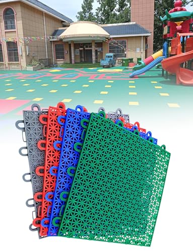 Modulare ineinandergreifende Bodenfliesen für Basketballplätze, Turnhallen, Spielplätze, wasserdicht, DIY-Puzzle-Bodenlösung von Generisch