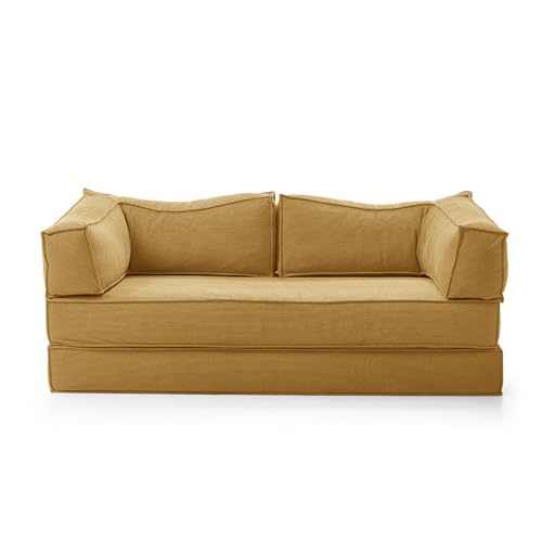 Modulares Sektionalsofa Couch – Bequeme, gepolsterte tiefe Sitzfläche für Wohnzimmer – modernes minimalistisches Design, keine Montage erforderlich von Generisch