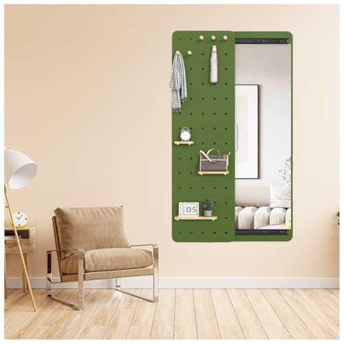 Modulares Stecktafel-Organizer-Set, Wandmontage, Ausstellungsregale mit Spiegel, platzsparende Lösung für Heimbüro und Arbeitszimmer von Generisch