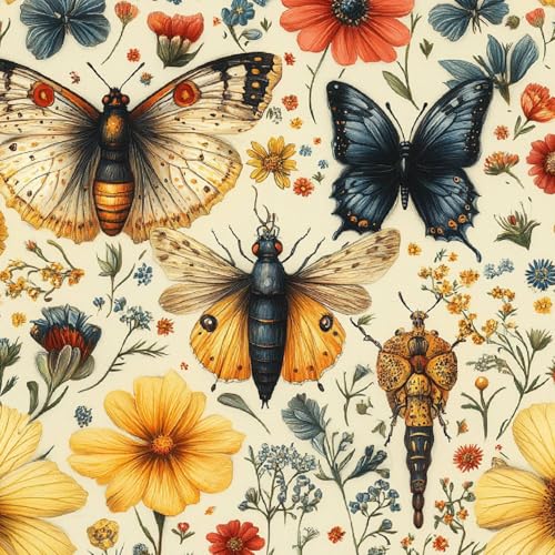 MöBelfolie Selbstklebend 40 X 1000 cm Tapeten Schmetterling Biene Blumen Wasserdicht Und Schmutzabweisend Leicht zu Installieren Geeignet FüR Badezimmer KüChe Oder Andere Wandtapeten Im Format MöBelfolie Selbstklebend 40 X 1000 cm Tapeten Schmetterling Biene Blumen Wasserdicht Und Schmutzabweisend Leicht zu Installieren Geeignet FüR Badezimmer KüChe Oder Andere Wandtapeten Im Format von Generisch