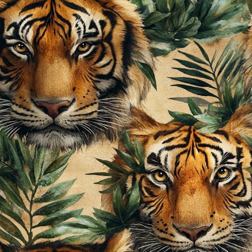 MöBelfolie Selbstklebend 44 X 1000 cm Tapeten Tiger Tropisch Blätter Wasserdicht Und Schmutzabweisend Leicht zu Installieren Geeignet FüR Badezimmer KüChe Oder Andere Wandtapeten Im Format MöBelfolie Selbstklebend 44 X 1000 cm Tapeten Tiger Tropisch Blätter Wasserdicht Und Schmutzabweisend Leicht zu Installieren Geeignet FüR Badezimmer KüChe Oder Andere Wandtapeten Im Format von Generisch