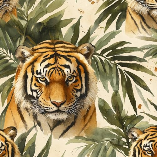 MöBelfolie Selbstklebend 44 X 1000 cm Tapeten Tiger Tropisch Blätter Wasserdicht Und Schmutzabweisend Leicht zu Installieren Geeignet FüR Badezimmer KüChe Oder Andere Wandtapeten Im Format MöBelfolie Selbstklebend 44 X 1000 cm Tapeten Tiger Tropisch Blätter Wasserdicht Und Schmutzabweisend Leicht zu Installieren Geeignet FüR Badezimmer KüChe Oder Andere Wandtapeten Im Format von Generisch