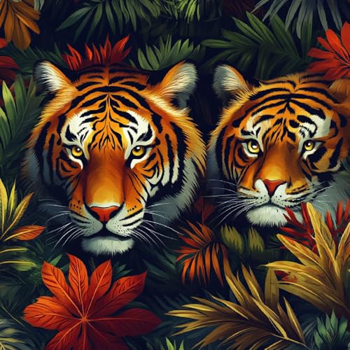MöBelfolie Selbstklebend 53 X 1000 cm Tapeten Tiger Tropisch Blätter Wasserdicht Und Schmutzabweisend Leicht zu Installieren Geeignet FüR Badezimmer KüChe Oder Andere Wandtapeten Im Format MöBelfolie Selbstklebend 53 X 1000 cm Tapeten Tiger Tropisch Blätter Wasserdicht Und Schmutzabweisend Leicht zu Installieren Geeignet FüR Badezimmer KüChe Oder Andere Wandtapeten Im Format von Generisch