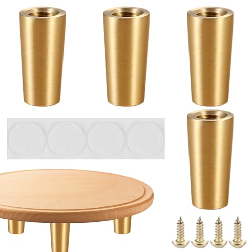 Möbelbeine | 4 Stück Ersatzbeine Für Sofa,rutschfeste Möbelfüße Aus Massivholz Erhöhen Bett Sofa Küchentisch Kommode Schrank Nachttisch von Generisch