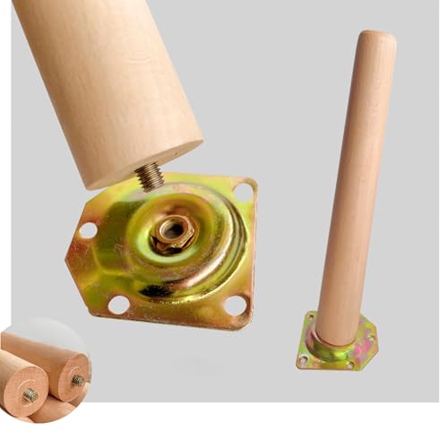 Möbelbeine aus Holz, massive, konische Sofabeine, Ersatz-Tischbeine für Couch, Stuhl, Bett, 35 cm Höhe, stilvolles Design, 3 Stück von Generisch