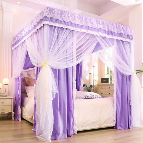 Moskitonetz-Baldachin für Betten – 4 Eckpfosten Design für Twin bis California King Size – ideal für Mädchen und Erwachsene Schlafzimmer Moskitonetz-Baldachin für Betten – 4 Eckpfosten Design für Twin bis California King Size – ideal für Mädchen und Erwachsene Schlafzimmer von Generisch